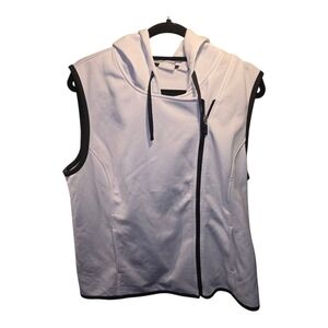 Chico's Weekend Sz. Xlarge White Sleeveless Hoodie